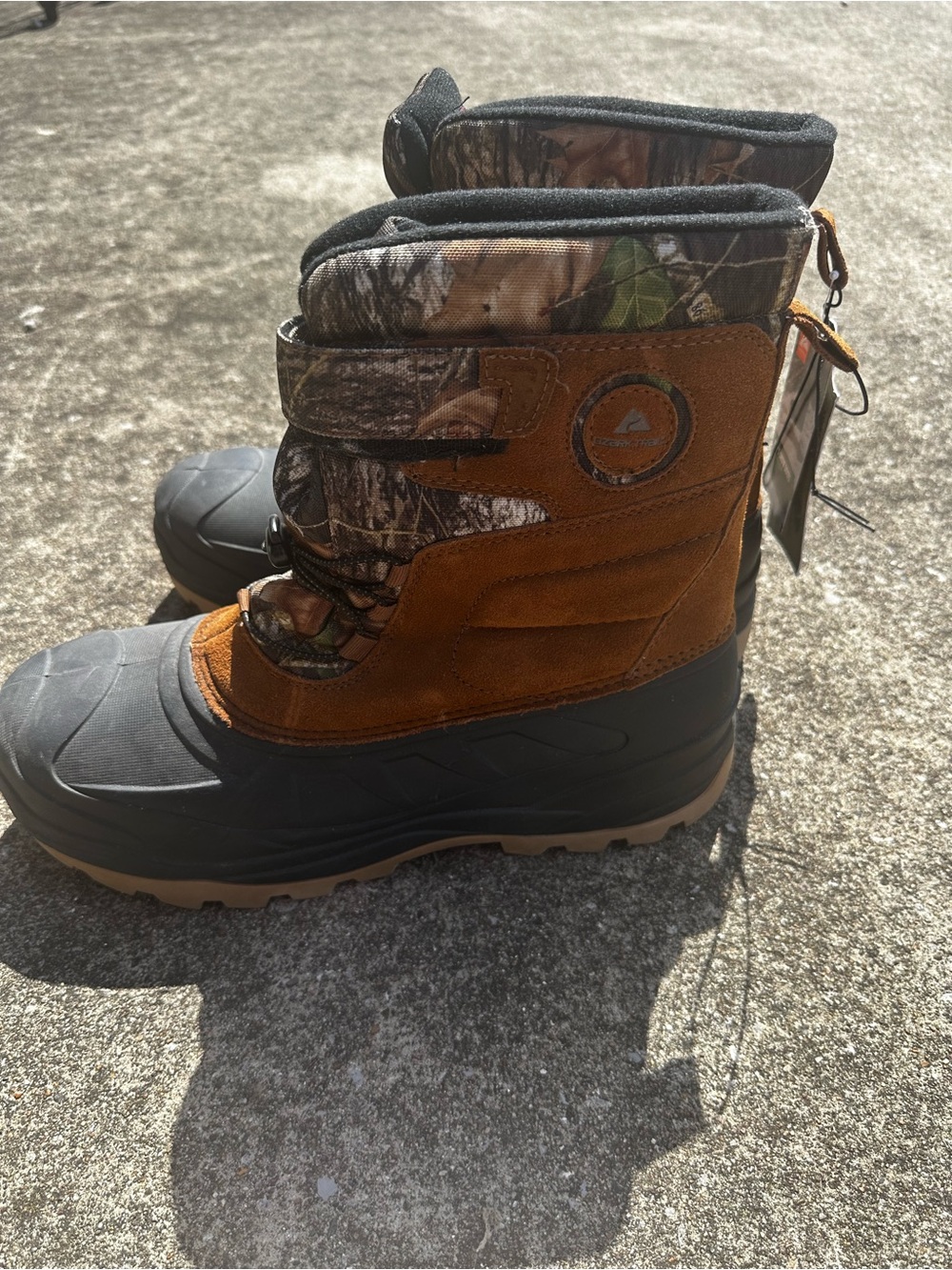 3M Thinsulate Brown and Camouflage Men's Insulated Snow Boots